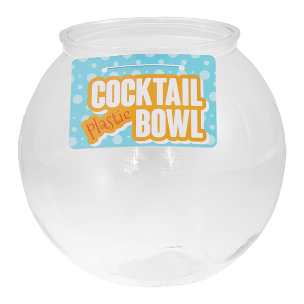 Plastic Cocktail Fish Bowl 6" Fishbowl Drinking Games Party Globe Punch